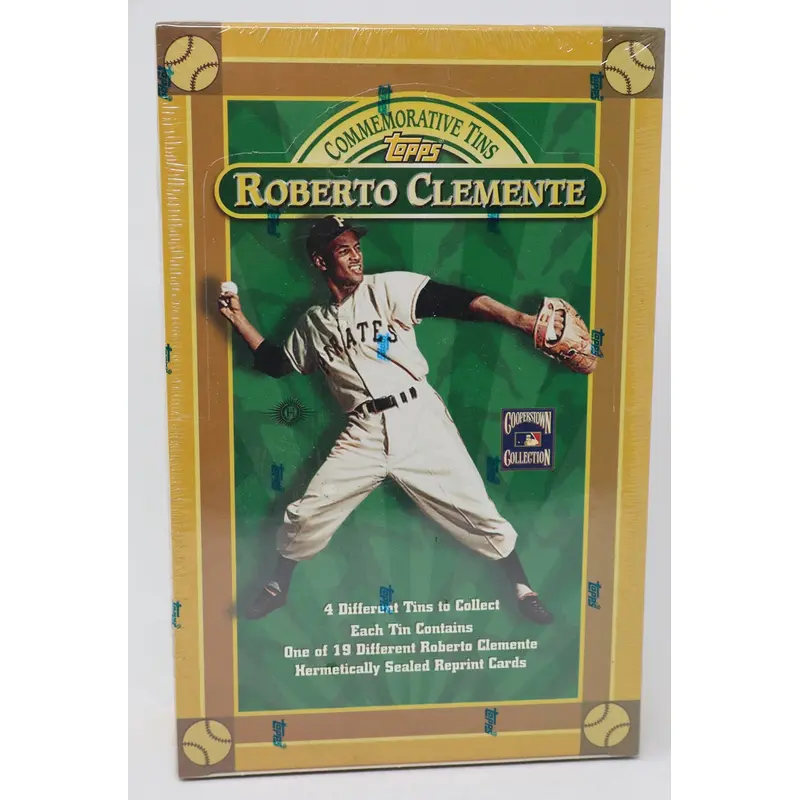 1998 Topps Baseball Roberto Clemente Box (12 Tins)