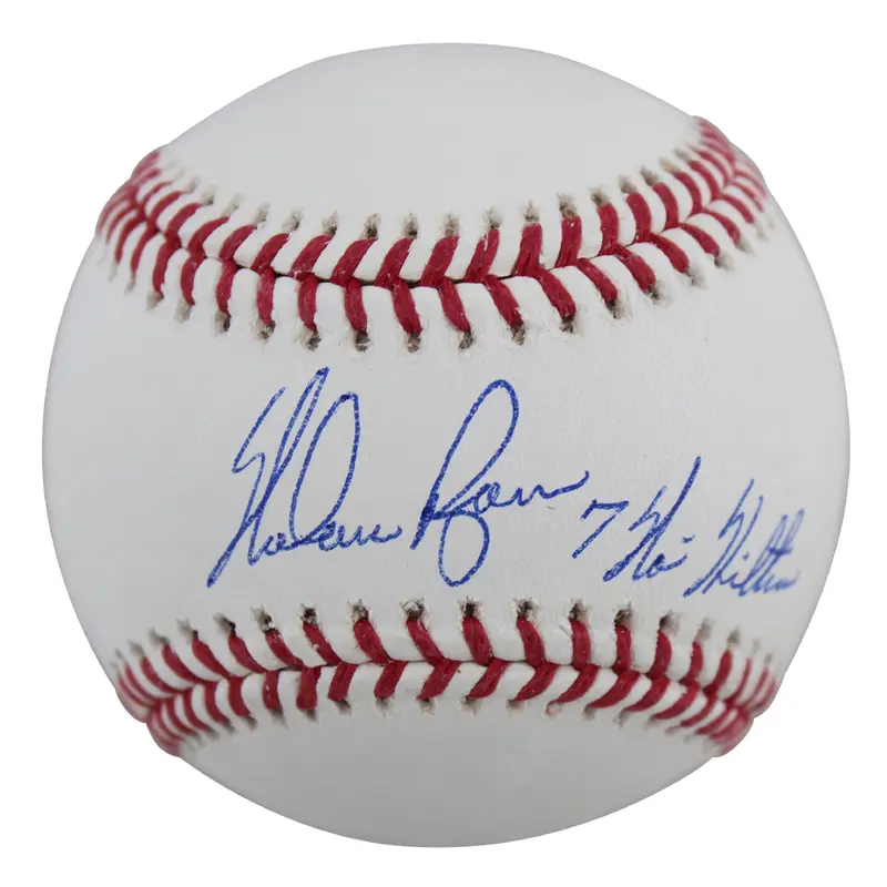 Rangers Nolan Ryan 7 No-Hitters Authentic Signed Manfred Oml Baseball BAS