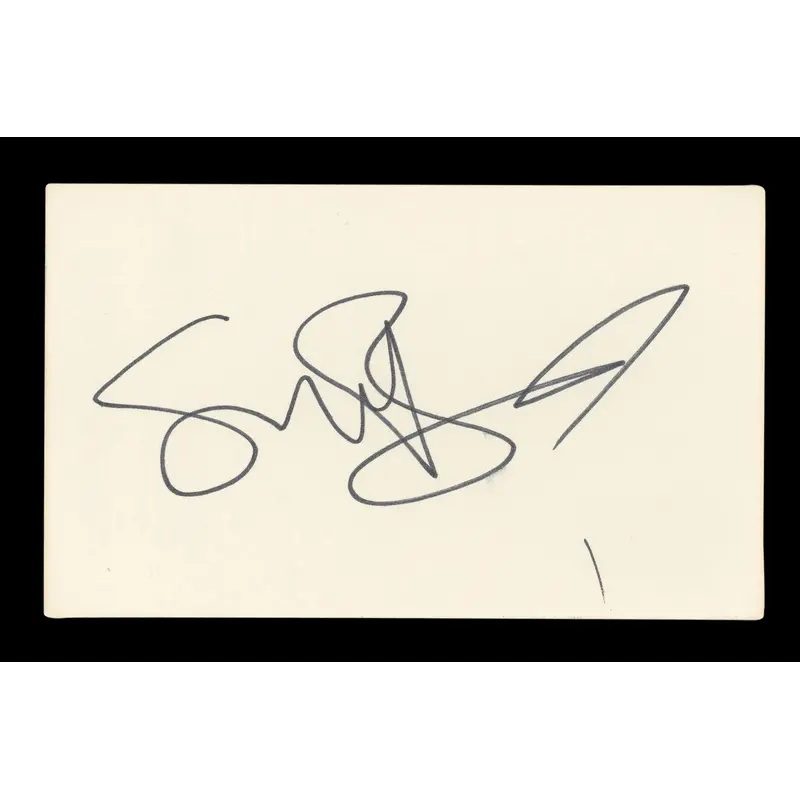 Sarah Brightman Singer Authentic Signed 3x5 Index Card Autographed BAS #AD70122