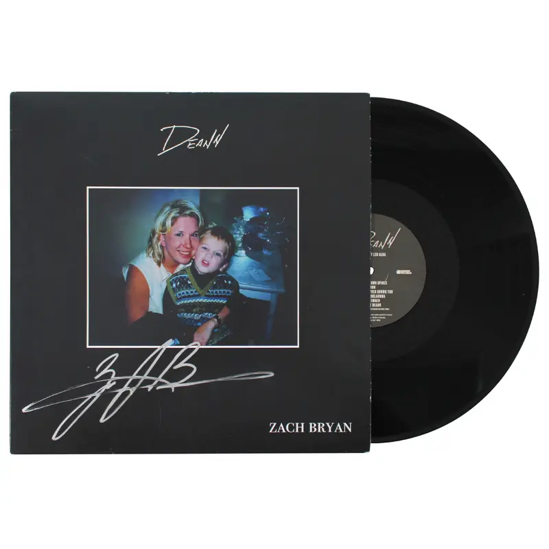 Zach Bryan Authentic Signed DeAnn Album Cover W/ Vinyl Autographed BAS #AE13230