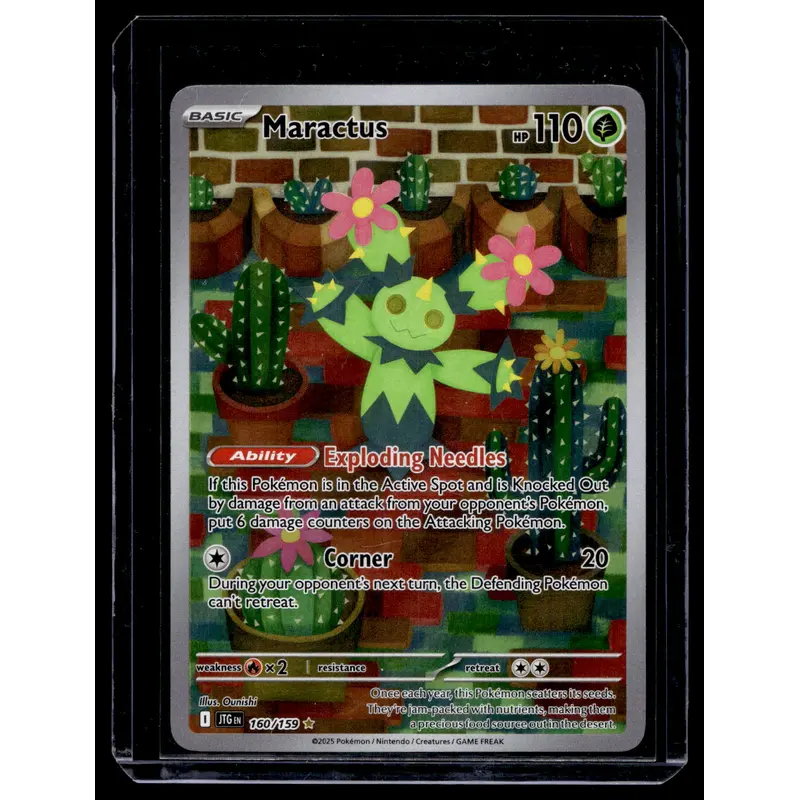 2025 Pokemon - Scarlet & Violet - Journey Together - Illustration Rare - Maractus #160