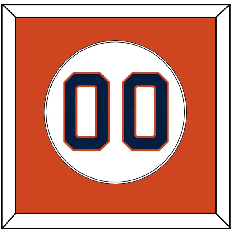 Houston Number - Home White - Single Mat 2