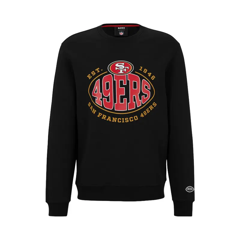 HUGO BOSS SWEATER MENS BLACK W-MUFF-NFL 50504600016