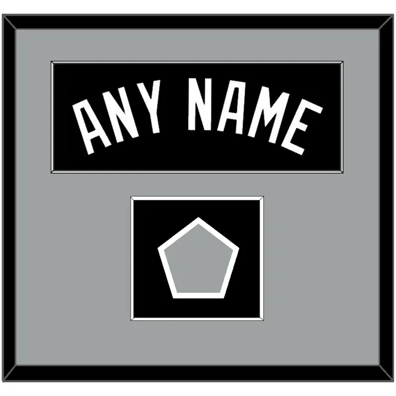 San Antonio Name & Champions Patch - Road Black (1989-2002) - Single Mat 2