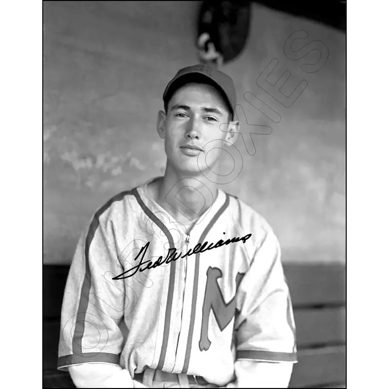 Ted Williams 11X14 Photo - Autographed 1938 Minneapolis Millers Red Sox - 834