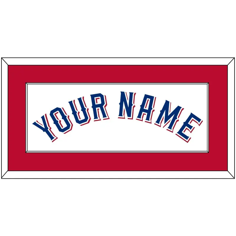 Texas Name - Home White (2020-2023) - Single Mat 2