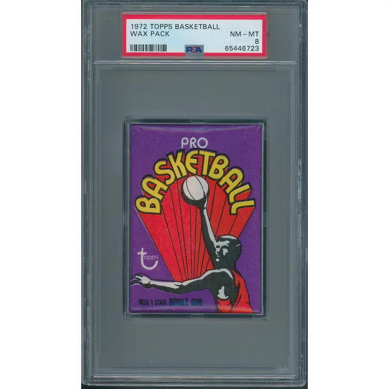 1972 1972/73 Topps Basketball Unopened Wax Pack PSA 8 *6723