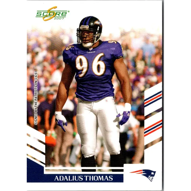 2007 Score Adalius Thomas #164