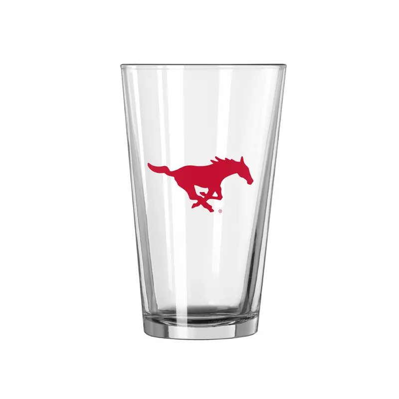 Southern Methodist 16oz Stripe Pint Glass