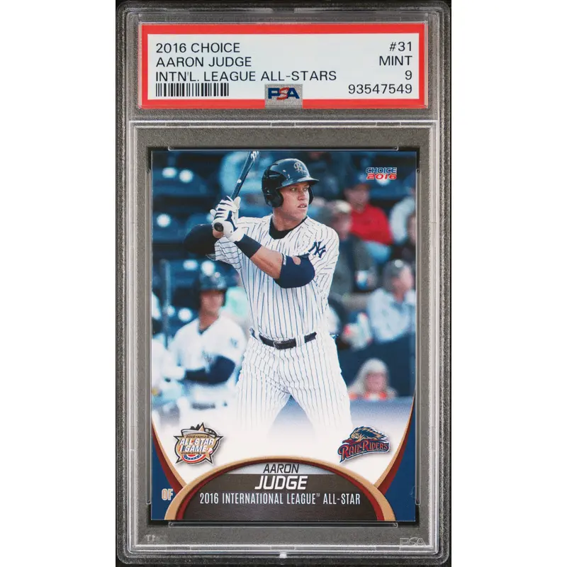 Aaron Judge 2016 Choice All-Stars #31 PSA 9 Mint