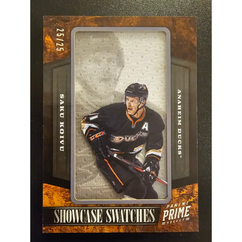 2012-13 Panini Prime Showcase Swatches Saku Koivu #35 /25