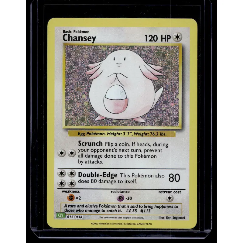 2023 Pokemon TCG Classic - Venusaur Deck (CLV) - Holo - Chansey #015
