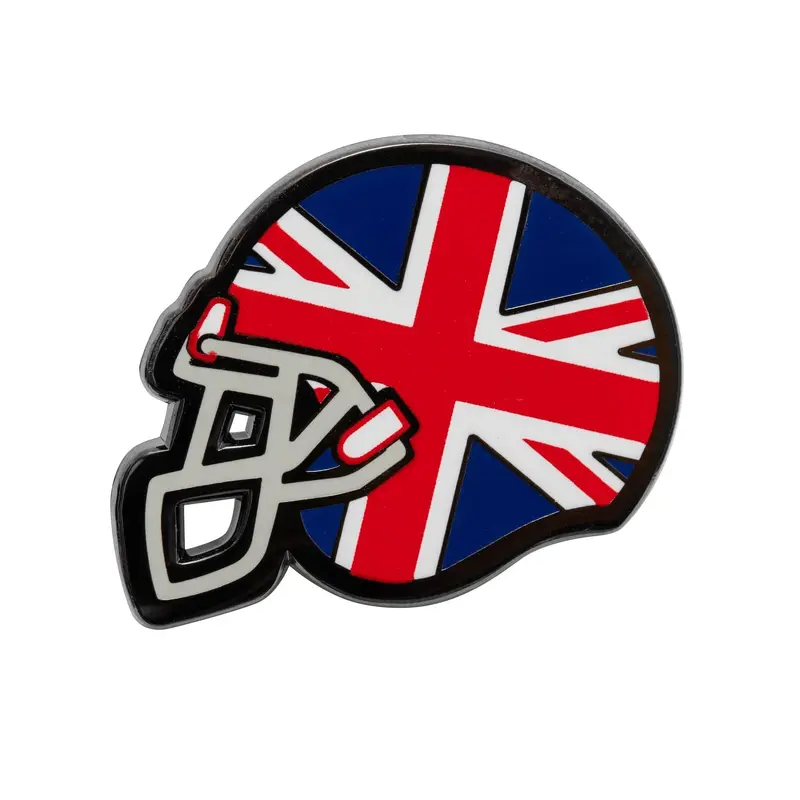 New Era Union Jack Flag Helmet Red Pin Badge