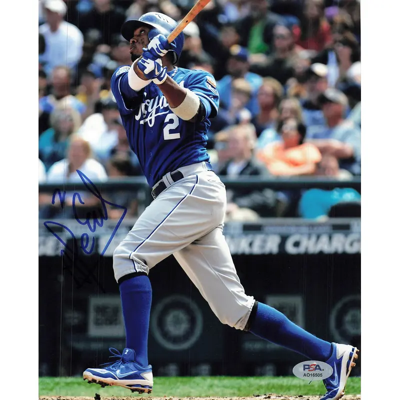 ALCIDES ESCOBAR signed 8x10 photo PSA/DNA Kansas City Royals Autographed