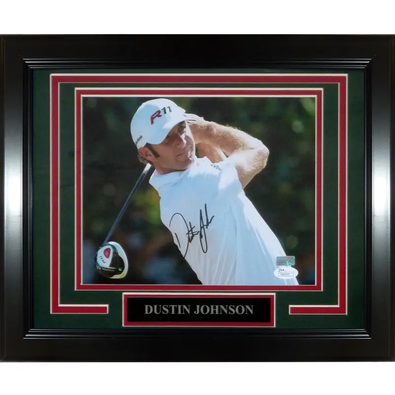 Dustin Johnson Autographed Golf Deluxe Framed 8x10 Photo - JSA