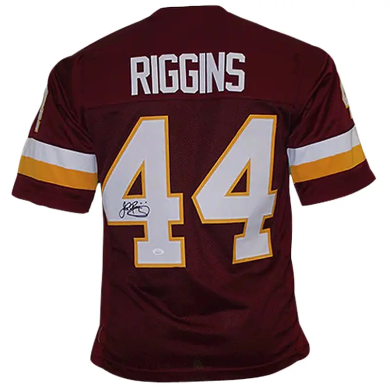 John Riggins Autographed Washington (Maroon #44) Custom Jersey - JSA