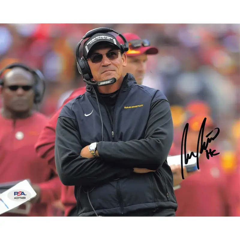 Ron Rivera signed 8x10 photo PSA/DNA Washington Commanders Autographed
