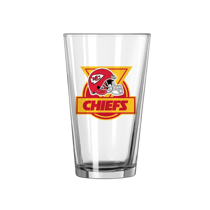 Kansas City Chiefs 16oz Retro Pint Glass