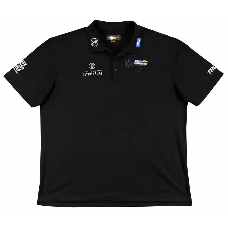John Daly Authentic Signed Match Worn Black Loudmouth Polo Shirt BAS #BK84777