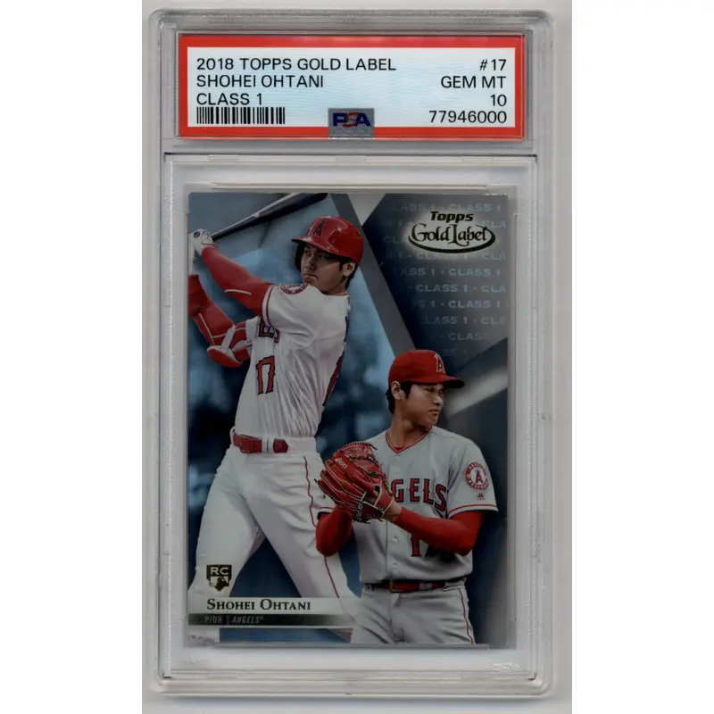 Shohei Ohtani 2018 Topps Gold Label #17 Class 1 PSA 10 Gem Mint