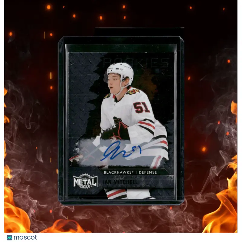 2020-21 Skybox Metal Universe Ian Mitchell Silver Rookie Auto 209/299 #139