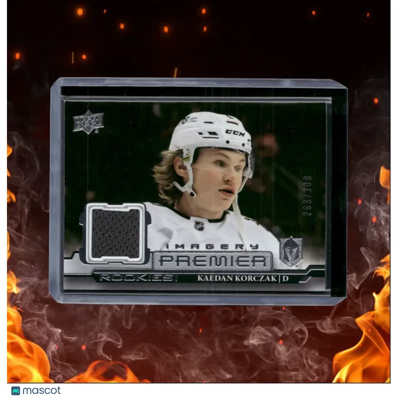 2022-23 Upper Deck Premier Kaedan Korczak Dynamic Imagery Jersey Rookie 268/300