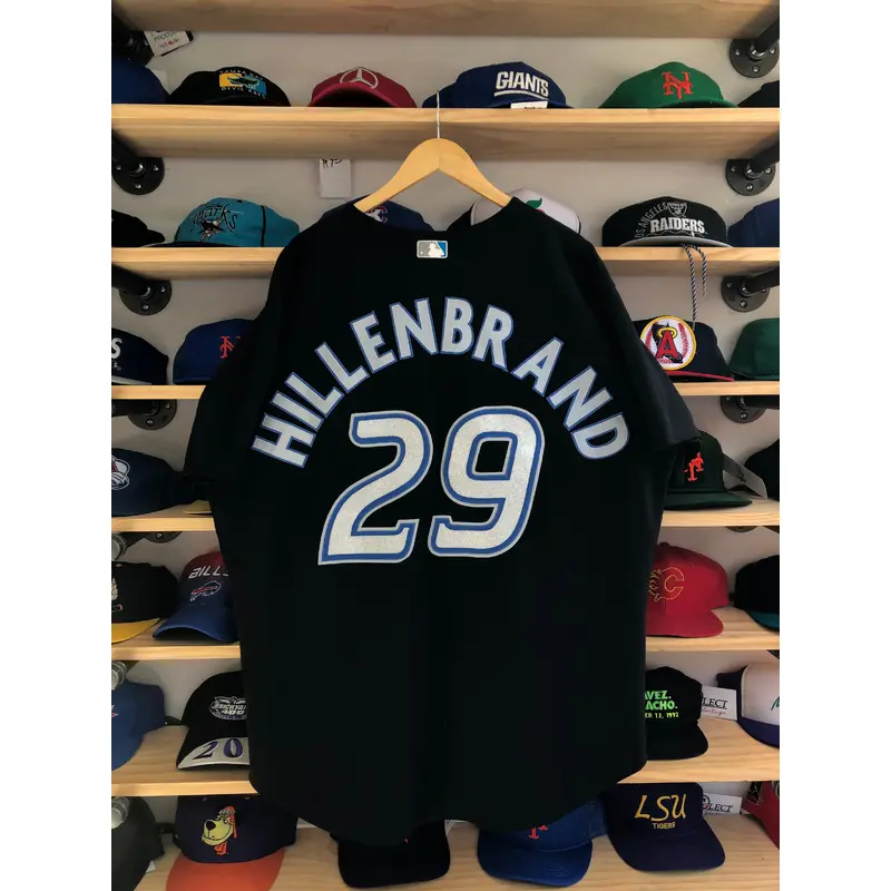 Vintage Majestic Toronto Blue Jays Shea Hillenbrand Authentic Jersey Size 52/2XL
