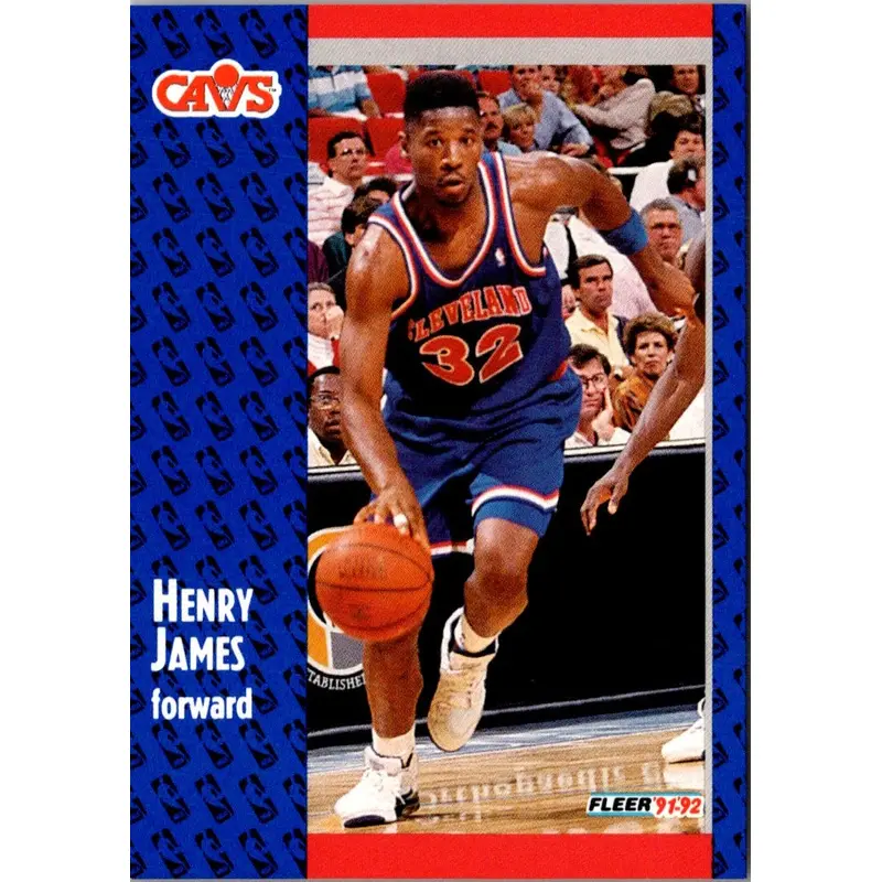 1991 Fleer Henry James #263 Rookie