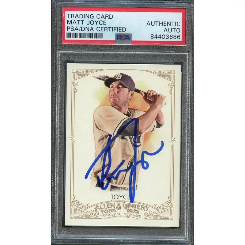 2012 Topps Allen & Ginter #83 Matt Joyce Signed Card PSA Slabbed Auto Rays