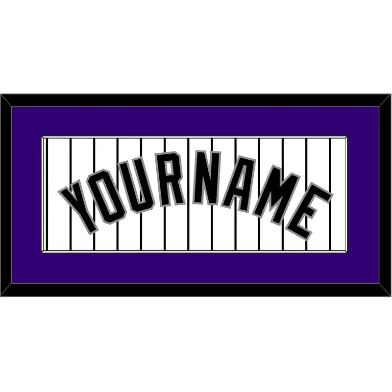 Colorado Name - Home White Pinstripes - Single Mat 1