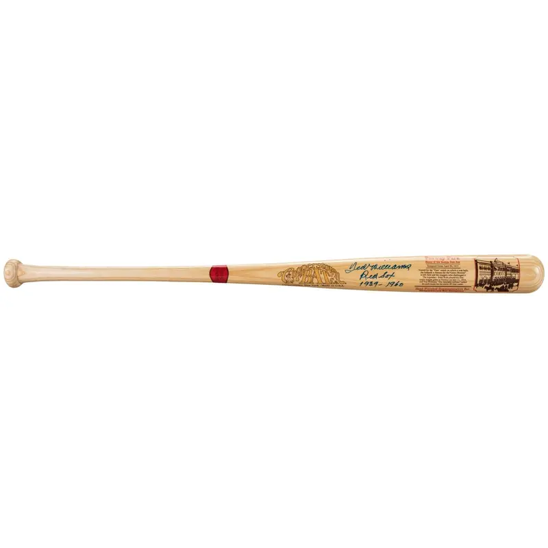 Beautiful Ted Williams "Boston Red Sox 1939-1960" Signed Inscribed Bat Beckett