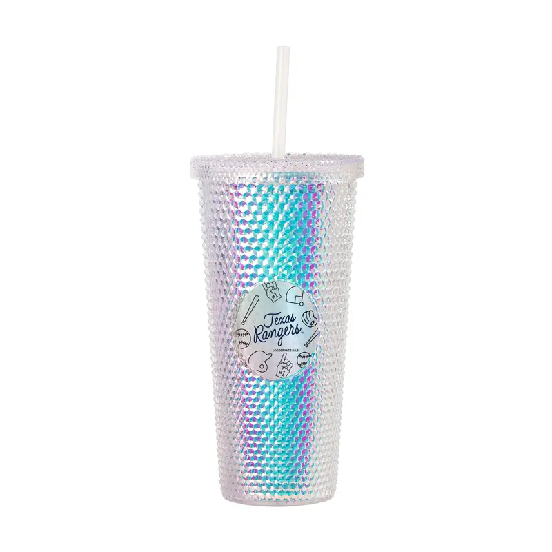 Texas Rangers 24oz Playmaker Iridescent Stud Tumbler