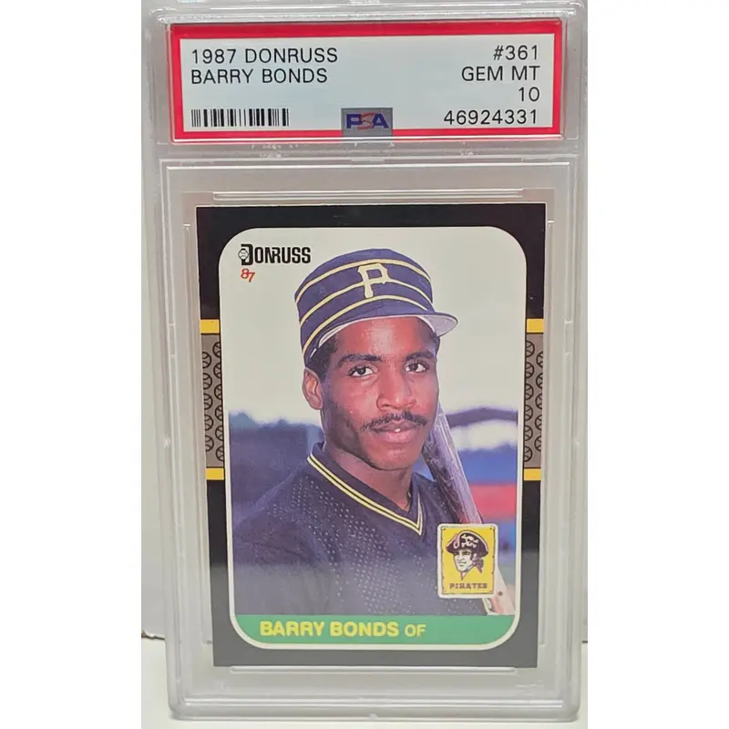 Barry Bonds 1987 Donruss Rookie #361 PSA 10 Gem Mint