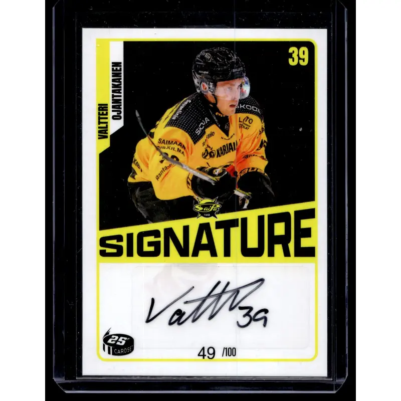 2023-24 Cardset Signature - Valtteri Ojantakainen /100