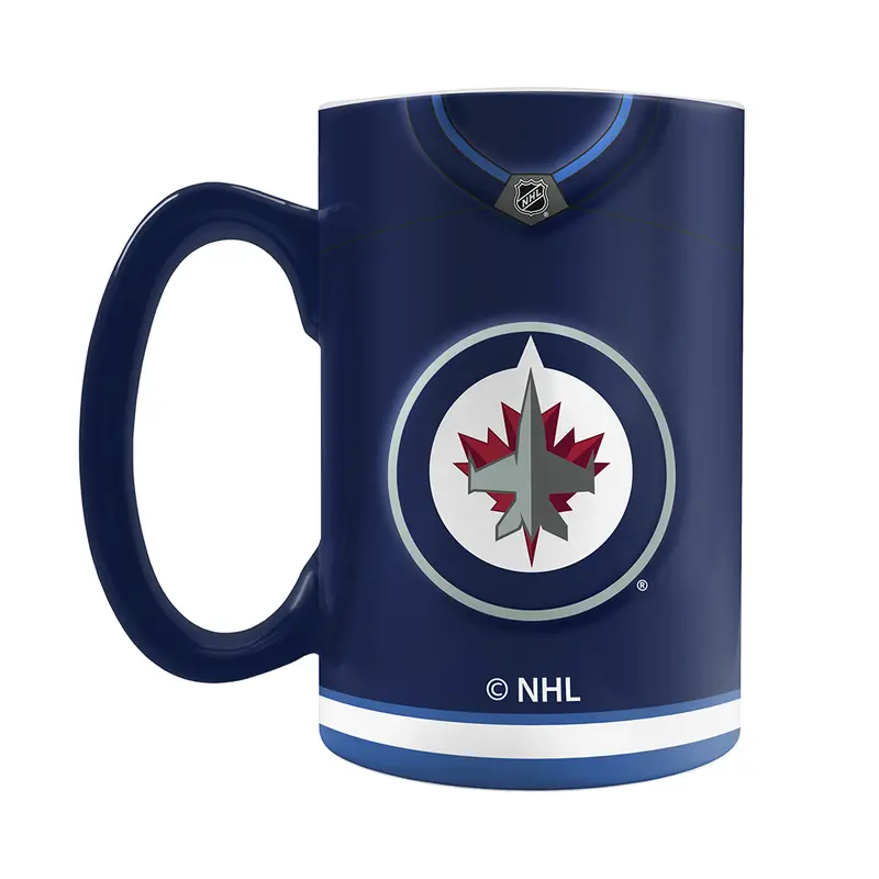 NHL Winnipeg Jets Jersey Style Sculpted Mug (20 oz)