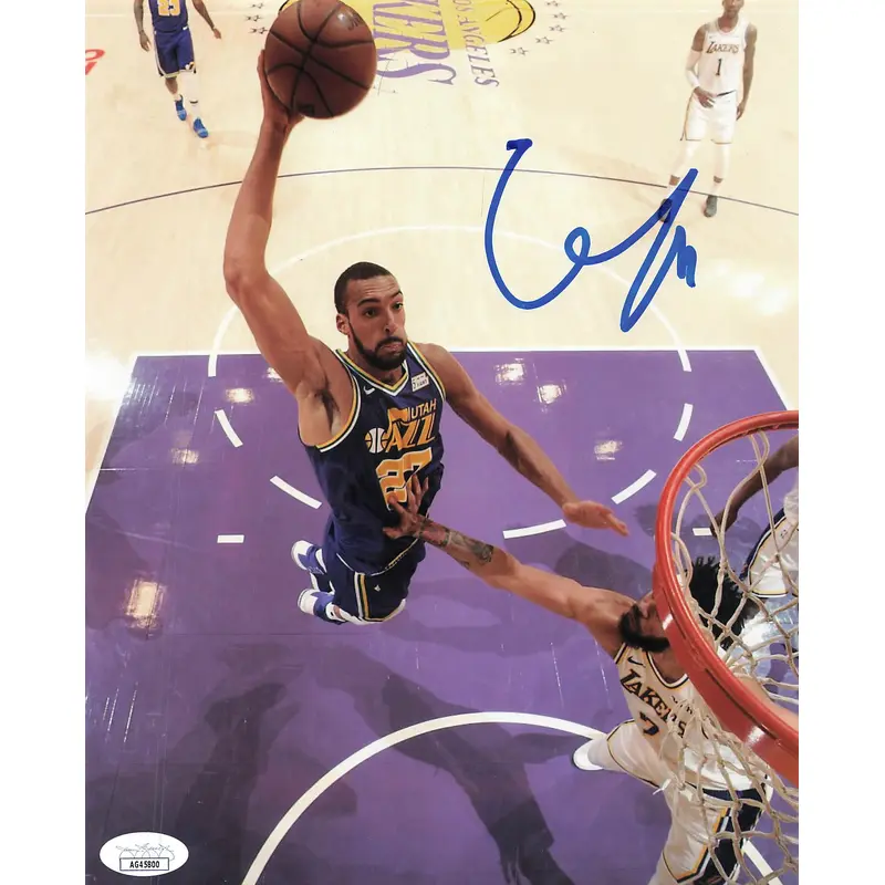 Rudy Gobert signed 8x10 photo PSA/DNA Jazz Autographed
