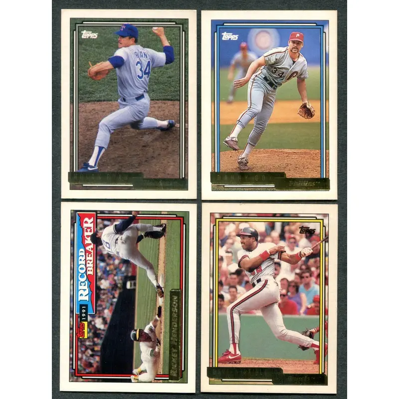1992 Topps Gold Baseball Complete Set (792)