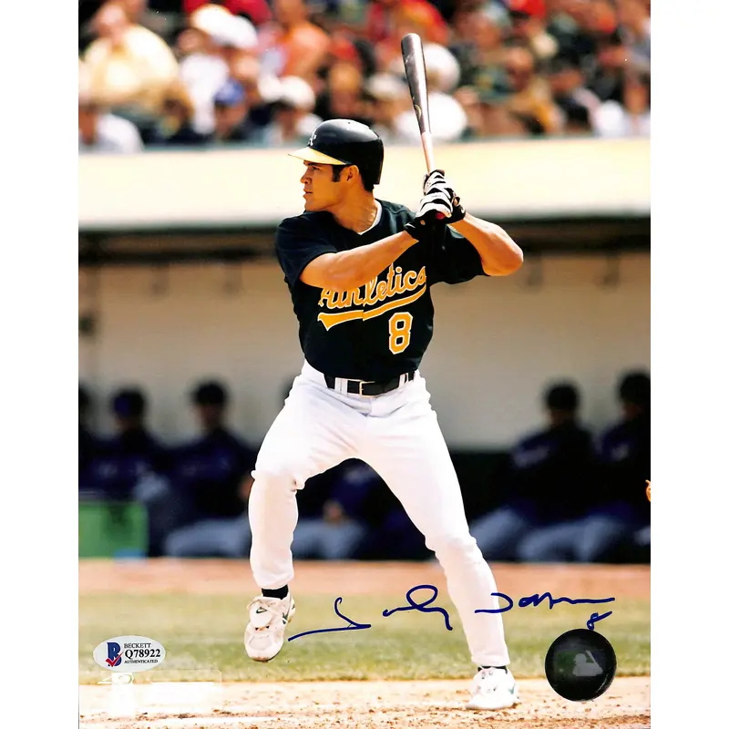 Athletics Johnny Damon Authentic Signed 8x10 Photo Autographed BAS #Q78922