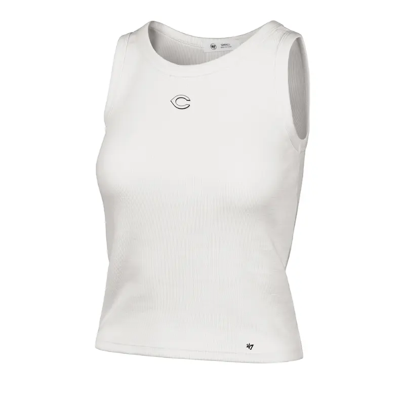CINCINNATI REDS MICRO EMB '47 BABY RIB TANK WOMENS