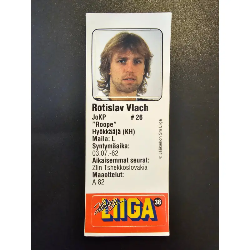 1991-92 JyvsHyv HockeyLiiga - Rotislav Vlach #38 (Soikio)