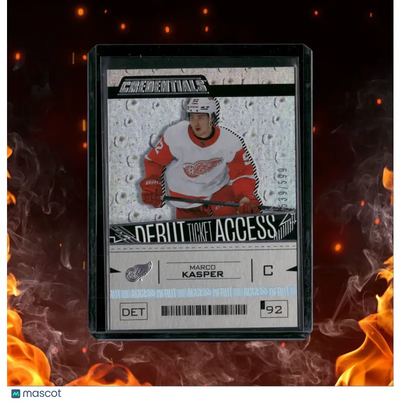 2023-24 Upper Deck Credentials Marco Kasper Debut Ticket Access Rookie 539/999