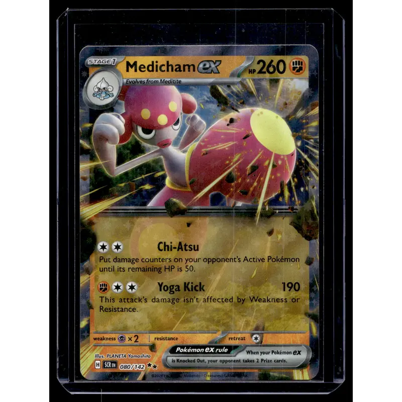 2024 Pokemon - Scarlet & Violet - Stellar Crown - Medicham ex #080
