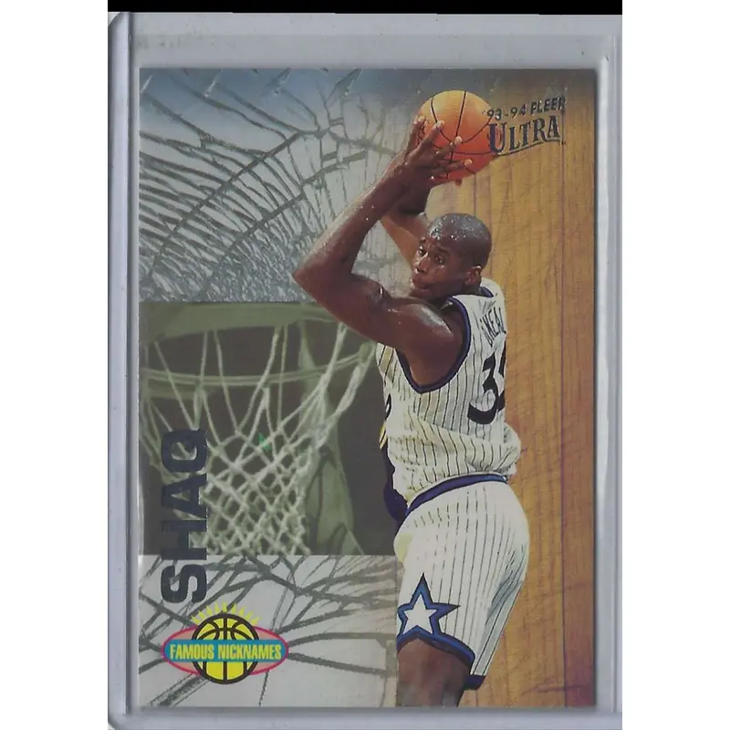 1993 Ultra Famous Nicknames Shaquille O'Neal #13 Hot