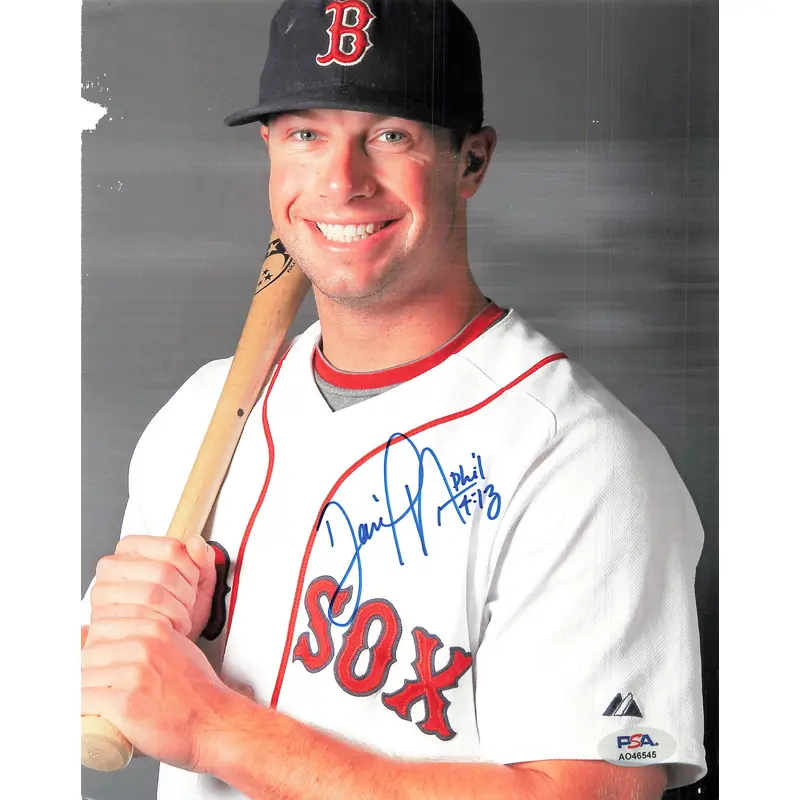 DANIEL NAVA signed 8x10 photo PSA/DNA Boston Red Sox Autographed