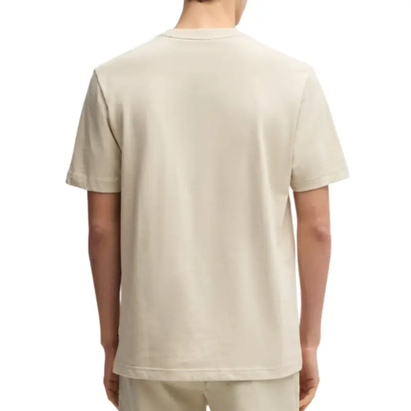 HUGO BOSS BEIGE T-SHIRT MEN TE LOGOSPACE 50539186271
