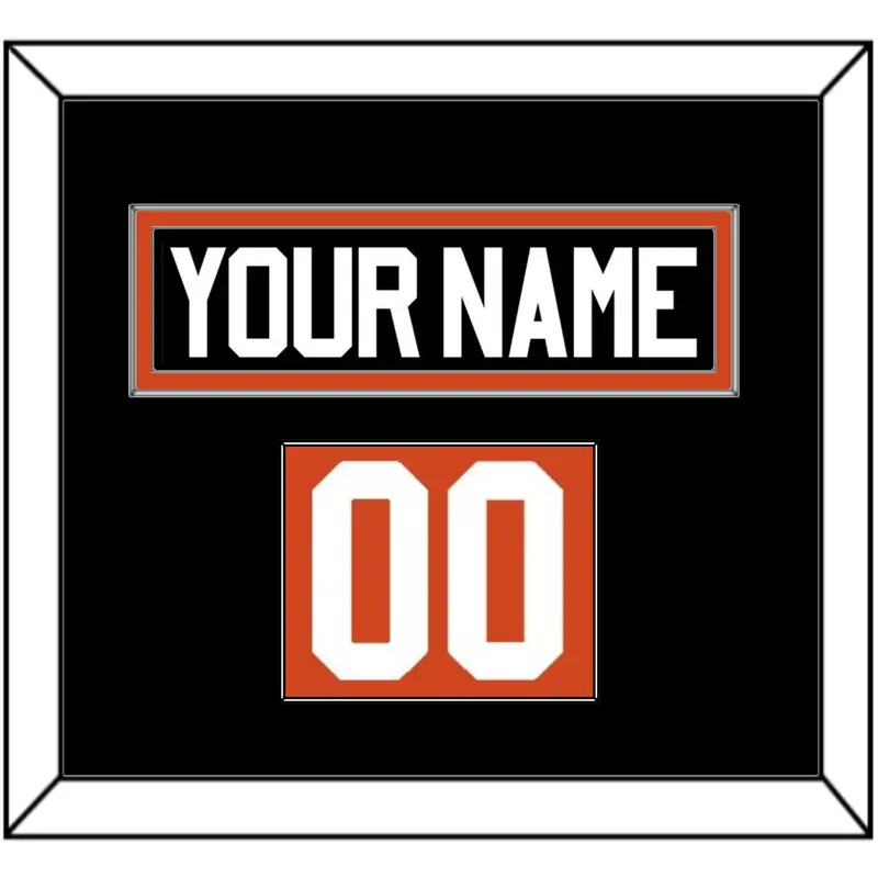 Philadelphia Nameplate & Number (Shoulder) - Road White - Single Mat 2