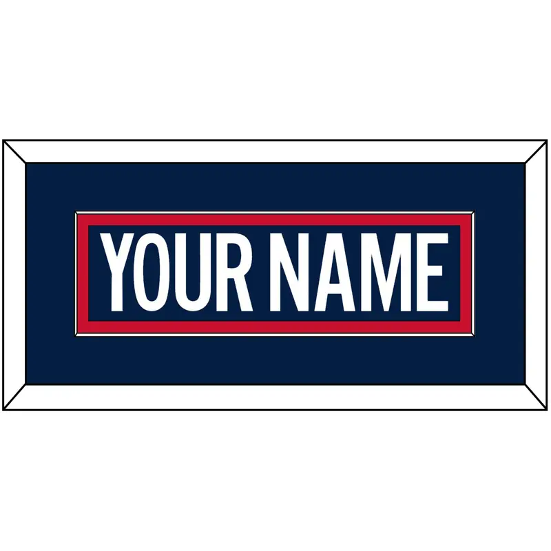 Washington Nameplate - 2018 Stadium Series Blue Jersey - Single Mat 2