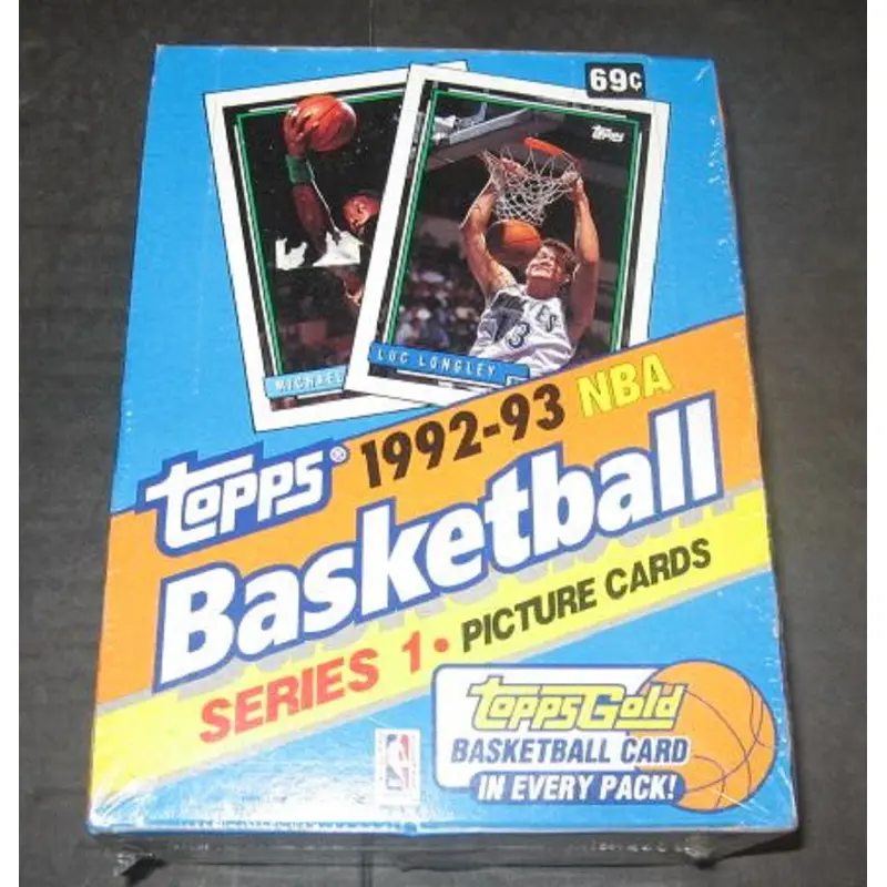 1992/93 Topps Basketball Series 1 Box