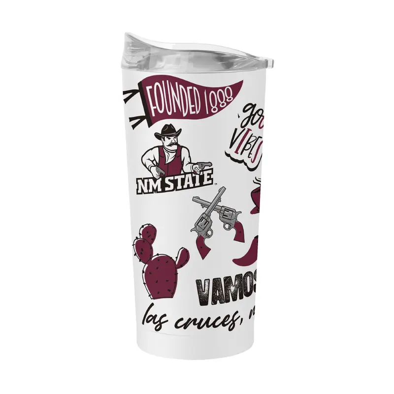 New Mexico State 20oz Native Powder Coat Tumbler