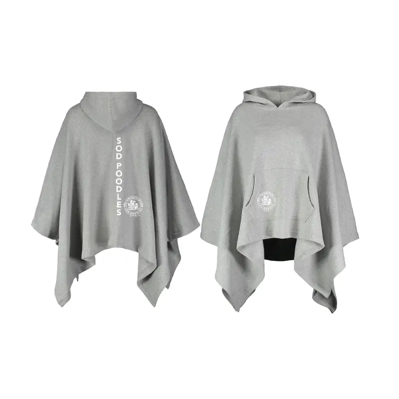 Amarillo Sod Poodles Grey Amanda Crest Poncho
